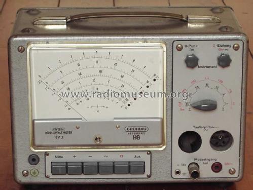 Universal-Röhrenvoltmeter RV3 52; Grundig Radio- (ID = 402276) Equipment