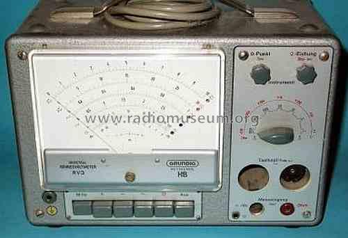 Universal-Röhrenvoltmeter RV3 52; Grundig Radio- (ID = 459221) Equipment