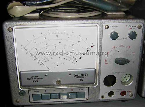 Universal-Röhrenvoltmeter RV3 52; Grundig Radio- (ID = 505186) Equipment