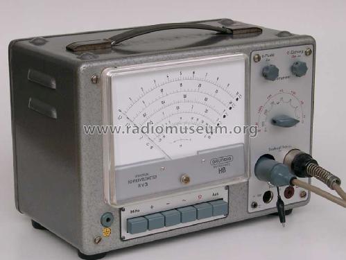 Universal-Röhrenvoltmeter RV3 52; Grundig Radio- (ID = 58733) Equipment