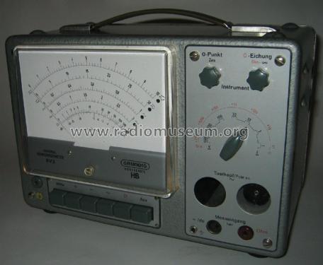 Universal-Röhrenvoltmeter RV3 52; Grundig Radio- (ID = 2604960) Equipment
