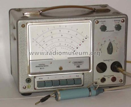Universal-Röhrenvoltmeter RV3 52; Grundig Radio- (ID = 95066) Equipment