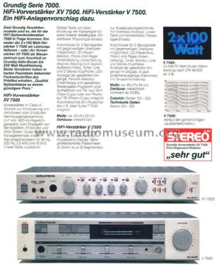 V 7500; Grundig Radio- (ID = 2776222) Ampl/Mixer
