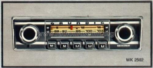 Weltklang WK2502; Grundig Radio- (ID = 480113) Car Radio
