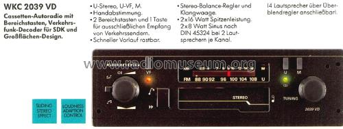WKC 2039 VD 9.18105; Grundig Radio- (ID = 2479438) Car Radio