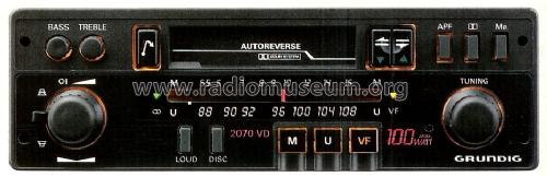 WKC 2070 VD; Grundig Radio- (ID = 1428348) Car Radio