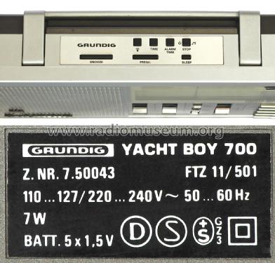 Yacht-Boy 700; Grundig Radio- (ID = 1992549) Radio