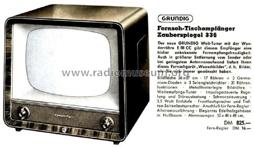 Zauberspiegel 336; Grundig Radio- (ID = 2643015) Television