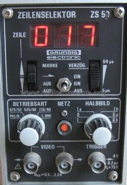 Zeilenselektor ZS50; Grundig Radio- (ID = 1171658) Equipment