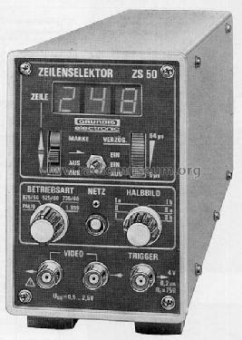 Zeilenselektor ZS50; Grundig Radio- (ID = 179082) Equipment