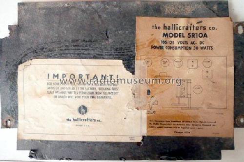 5R10A with Conelrad detection ; Hallicrafters, The; (ID = 1094207) Radio