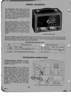 Continental 5R40; Hallicrafters, The; (ID = 2986667) Radio