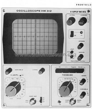 Oscilloscope HM 312-6; HAMEG GmbH, (ID = 336620) Equipment