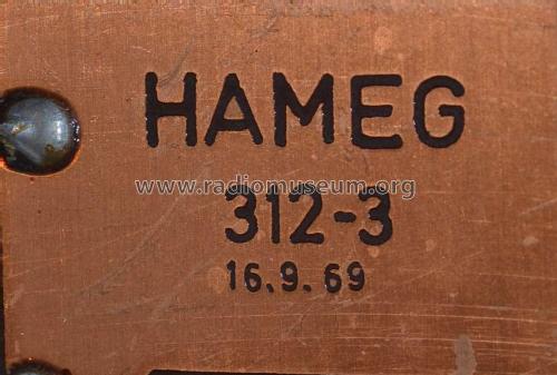 Oszillograph HM 312-3; HAMEG GmbH, (ID = 1981473) Equipment