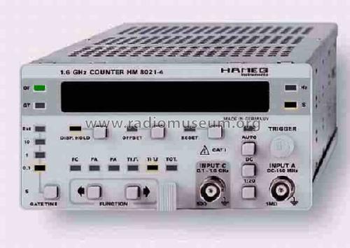 1,6GHz Counter HM8021-4; HAMEG GmbH, (ID = 456567) Equipment