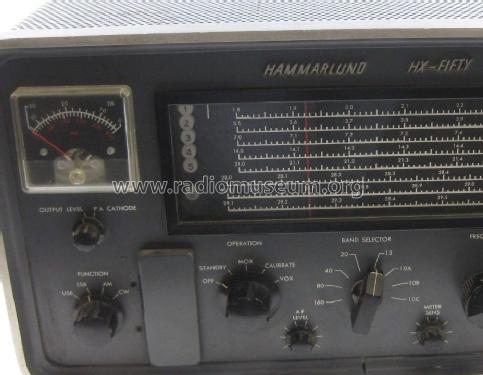 HX-Fifty HX-50; Hammarlund Mfg. Co. (ID = 1610682) Amateur-T