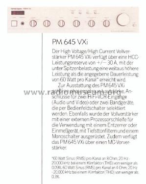 PM645 Vxi ; Harman Kardon; New (ID = 699756) Ampl/Mixer
