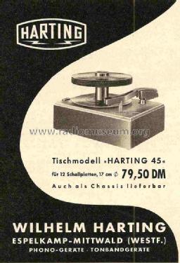 12-Platten-Wechsler 45; Harting, Wilhelm; (ID = 711795) Ton-Bild