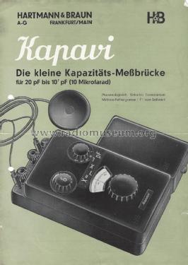 Kapavi ; Hartmann & Braun AG; (ID = 1932367) Equipment