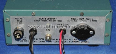 AC Power Supply HWA-2036-3; Heathkit Brand, (ID = 799712) Power-S