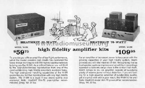 Amplifier W-5M; Heathkit Brand, (ID = 2986129) Ampl/Mixer