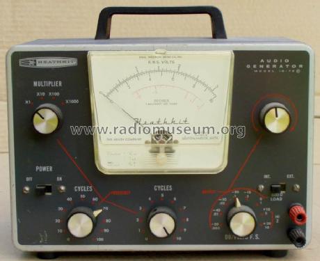 Audio Generator IG-72E; Heathkit Brand, (ID = 337125) Equipment