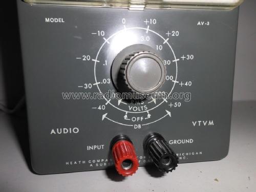 Audio VTVM AV-3; Heathkit Brand, (ID = 1760633) Equipment