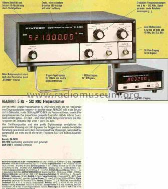 Digital-Frequency-Counter IM-2420 / SM-2420; Heathkit Brand, (ID = 1061167) Equipment