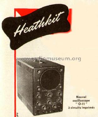 Laboratory Oscilloscope O-11 ; Heathkit Brand, (ID = 568525) Equipment