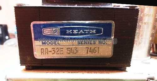 Stereo Amplifier AA-32E; Heathkit Brand, (ID = 1257266) Ampl/Mixer
