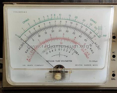 Vacuum Tube Voltmeter IM-28; Heathkit Brand, (ID = 2670691) Equipment