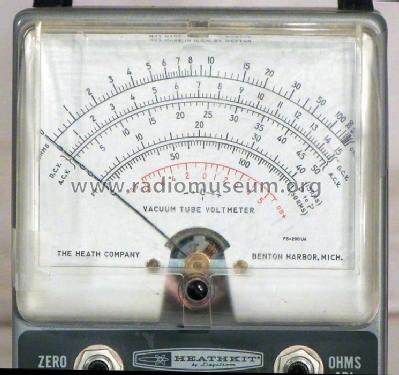 Vacuum Tube Voltmeter IM-11; Heathkit Brand, (ID = 531120) Equipment