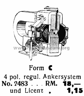 Ankersystem Form C; Hegra, Hekra, Marke, (ID = 1887111) Radio part