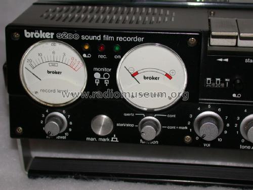 Sound Film Recorder S-200; Bröker GmbH; Köln (ID = 1774662) Enrég.-R