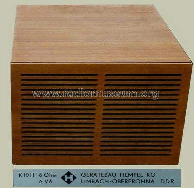 Kompaktbox K10H; Heli Gerätebau, (ID = 1958816) Speaker-P