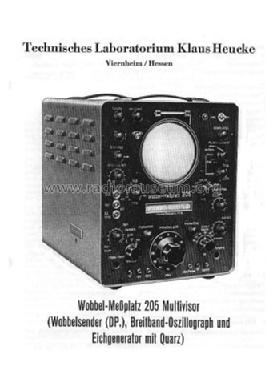 Wobbel-Messplatz 205 Multivisor; Heucke, W., Techn. (ID = 280510) Equipment