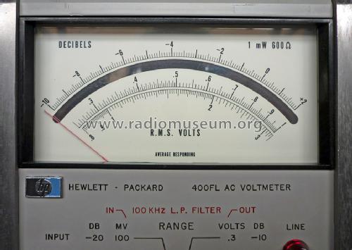AC dB meter 400FL; Hewlett-Packard, HP; (ID = 1551026) Equipment