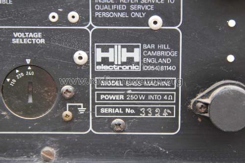 Bass Machine ; HH Electronic (ID = 1560362) Ampl/Mixer