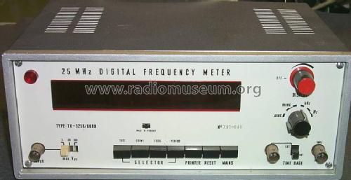 25 MHz Digital Frequency Meter TR-5258/D009; Hiradástechnika (ID = 793930) Equipment
