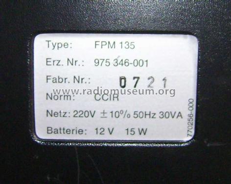 Fernseh Pegelmeßgerät FPM 135; Hirschmann GmbH & Co (ID = 1789036) Equipment