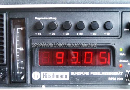 Rundfunk Pegelmeßgerät RPM290; Hirschmann GmbH & Co (ID = 613252) Equipment