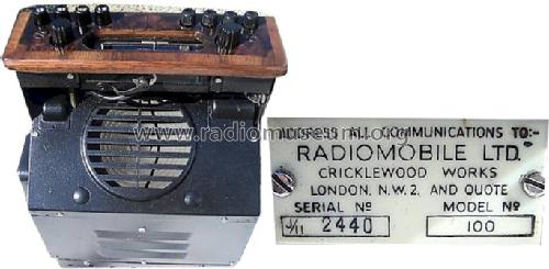 Radiomobile 100; His Master's Voice (ID = 668574) Car Radio