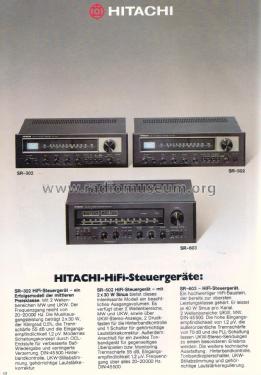 AM-FM Stereo Receiver SR-603; Hitachi Ltd.; Tokyo (ID = 1876473) Radio