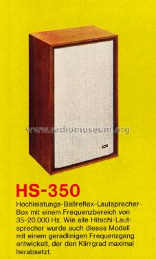 HS-350; Hitachi Ltd.; Tokyo (ID = 1591355) Speaker-P
