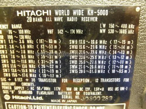 20 Band World Wide Receiver KH-5000; Hitachi Ltd.; Tokyo (ID = 825105) Radio
