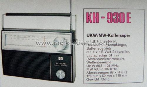 KH-930E; Hitachi Ltd.; Tokyo (ID = 880845) Radio