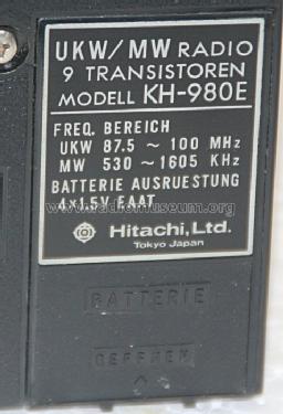 KH-980E; Hitachi Ltd.; Tokyo (ID = 873472) Radio