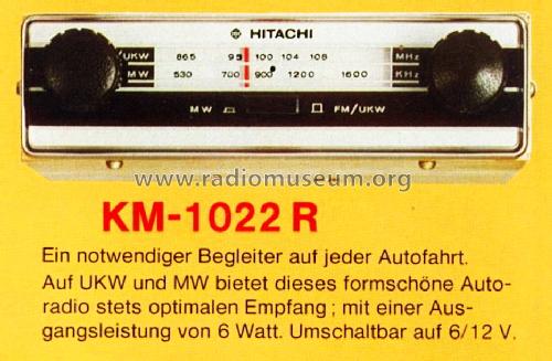 KM-1022R; Hitachi Ltd.; Tokyo (ID = 1591739) Car Radio