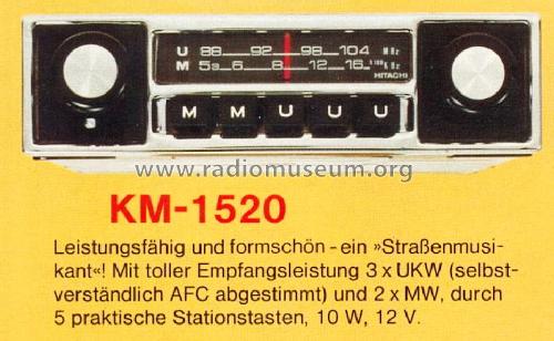 KM-1520; Hitachi Ltd.; Tokyo (ID = 1591767) Car Radio