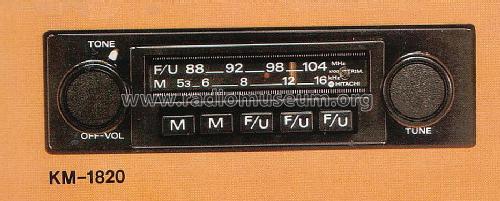 KM-1820; Hitachi Ltd.; Tokyo (ID = 1595391) Car Radio